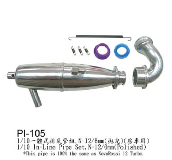 Hong Nor PI-105 - 1/12 Manifold + Pipe Set  (N-12 Outlaw)