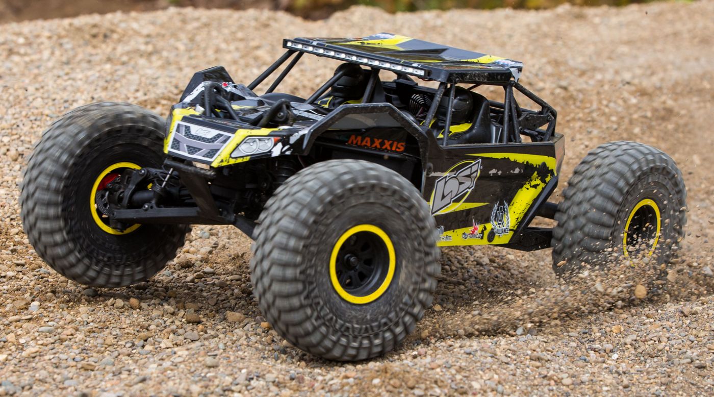 Losi LOS03009T1 - 1/10 Rock Rey 4WD RTR with AVC, Yellow