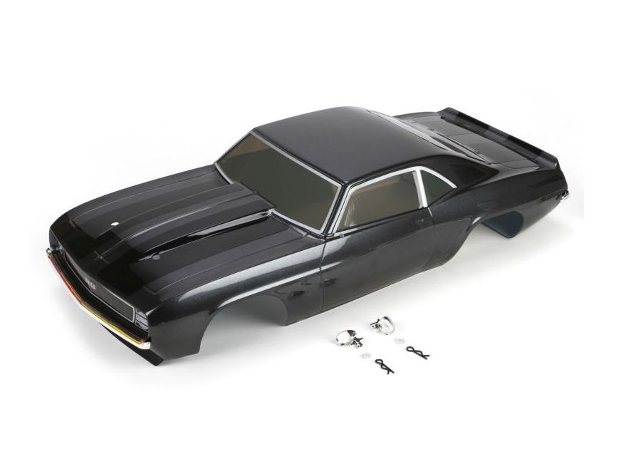 Vaterra VTR230010 - Body Set, Painted Gun Metal: 1/10 1969 Camaro RS, V100