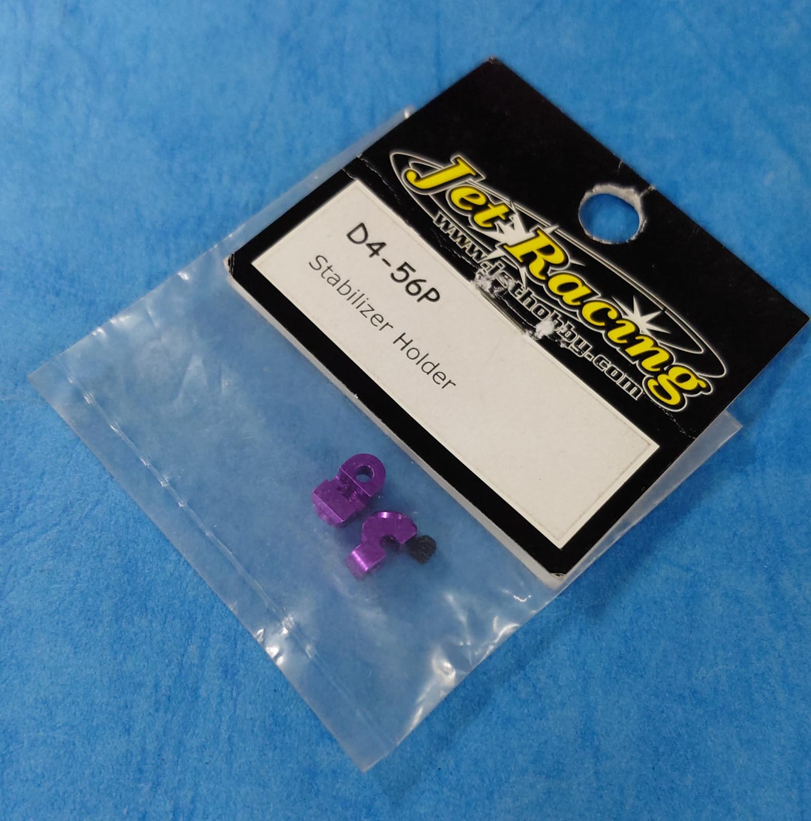 Jet Racing D4-56P - Alum Stabilizer Holder (Cyclone D-4 / HPI Cyber 10B)