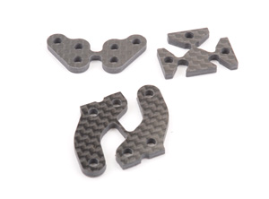 Schumacher U4871 - C/F Steering, Lockstop & Rear Hub Arm (Mi6)