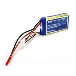 E-flite EFLB4503SJ50 - 450mAh 3S 11.1V 50C LiPo, 18AWG JST
