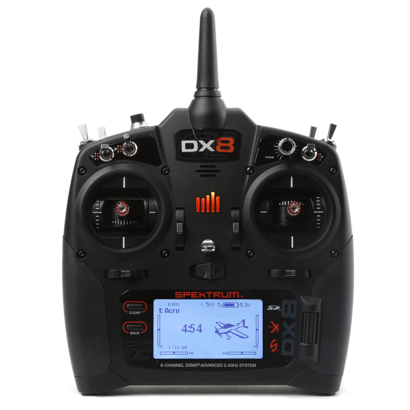 Spektrum SPM8015 - DX8 8-Channel DSMX Transmitter Gen 2 with AR8010T, Mode 2