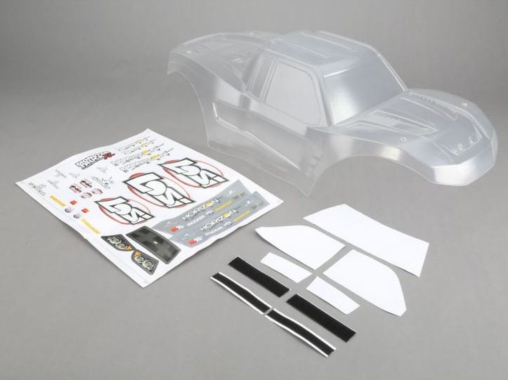 Losi LOS250015 - Body Clear with Sticker Set (1:5 MTXL)
