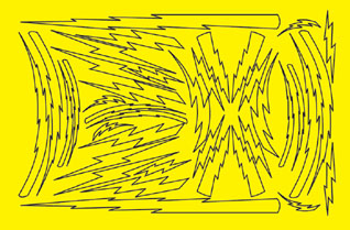 Parma 799L - 1/32 & 1/24 Lightning Design Paint Mask 5.5x8.5 inches