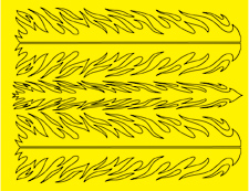 Parma 10662 - Flame Stripes Design Paint Mask