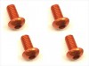 Square NAR-306OR - M3x6 7075 Button Head Hex Socket Screw, Orange 