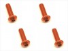 Square NAR-310OR - M3x10 7075 Button Head Hex Socket Screw, Orange