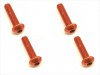Square NAR-312OR - M3x12 7075 Button Head Hex Socket Screw, Orange