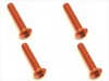 Square NAR-314OR - M3x14 7075 Button Head Hex Socket Screw, Orange