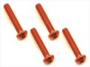Square NAR-316OR - M3x16 7075 Button Head Hex Socket Screw, Orange
