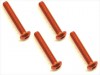 Square NAR-318OR - M3x18 7075 Button Head Hex Socket Screw, Orange