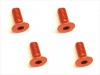Square SAR-308OR - M3x8 7075 Flat Head Hex Socket Screw, Orange
