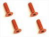 Square SAR-310OR - M3x10 7075 Flat Head Hex Socket Screw, Orange