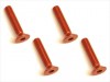 Square SAR-314OR - M3x14 7075 Flat Head Hex Socket Screw, Orange