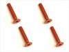 Square SAR-318OR - M3x18 7075 Flat Head Hex Socket Screw, Orange