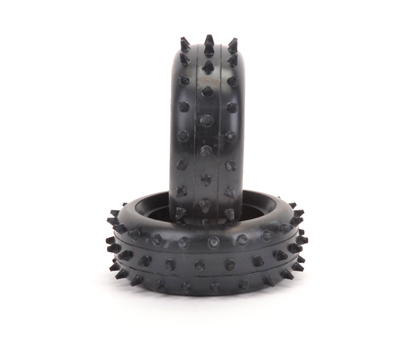 Schumacher T652 - Full Spike - Front Tyres - Yellow CAT