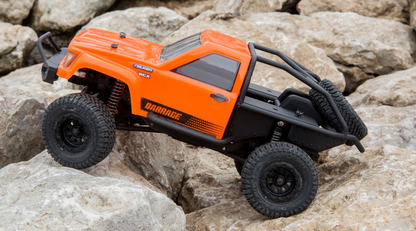 ECX 00017T1 - 1/24 Barrage 4WD Scaler Rock Crawler RTR, Orange