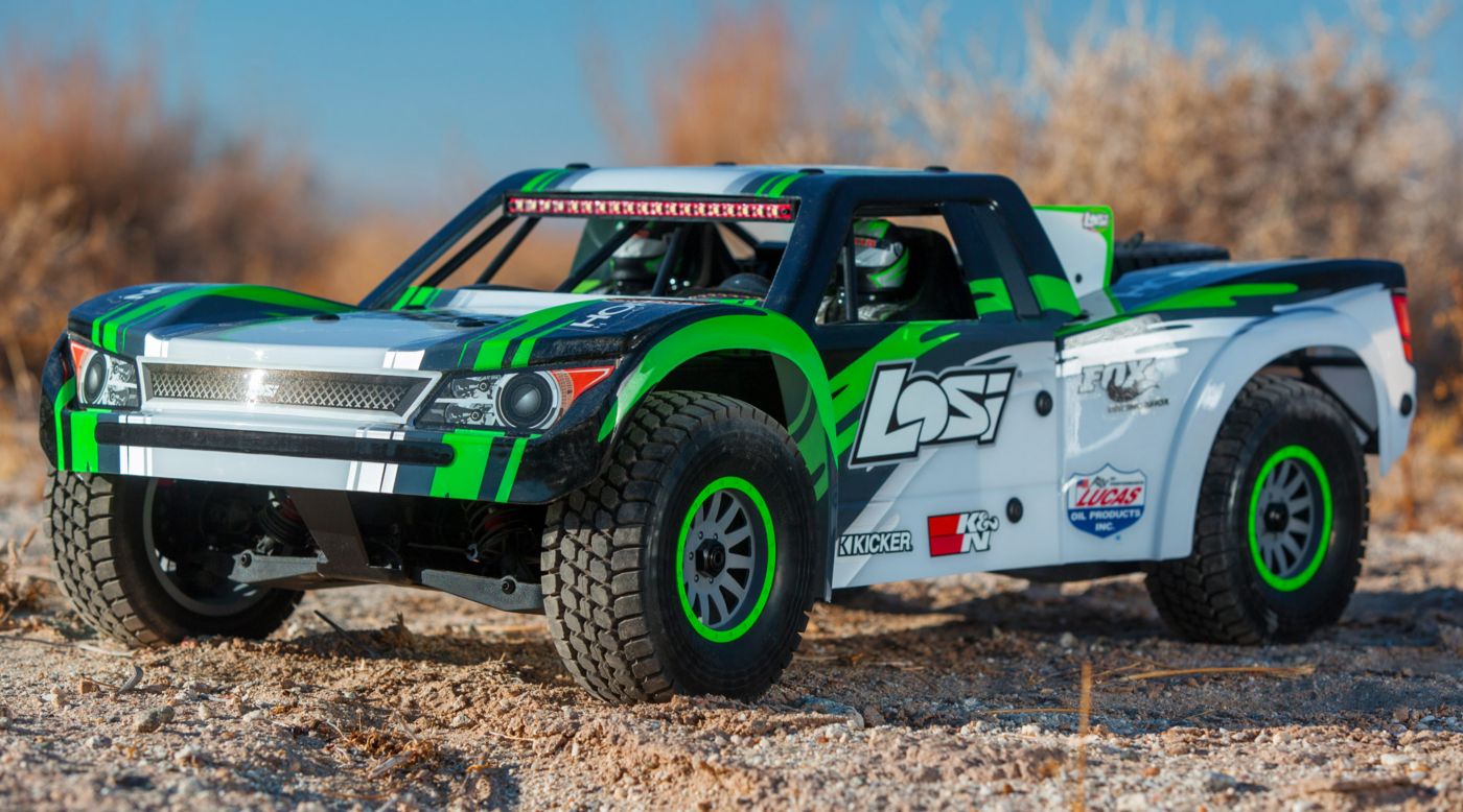 Losi LOS05013T1 - 1/6 Super Baja Rey 4WD Desert Truck Brushless RTR with AVC, Black