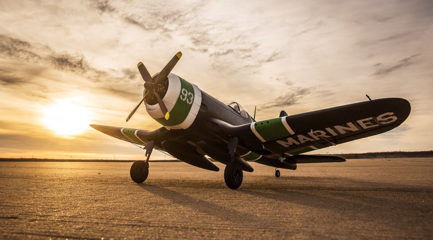 E-flite EFL8550 - F4U-4 Corsair 1.2m BNF Basic with AS3X
