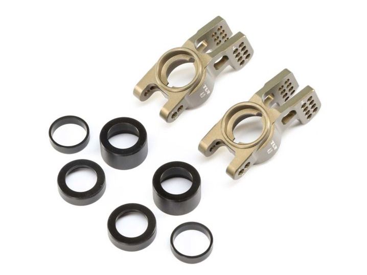 TLR 344008 - Aluminum Adjustable Rear Hub with Inserts (8E/8T 4.0)