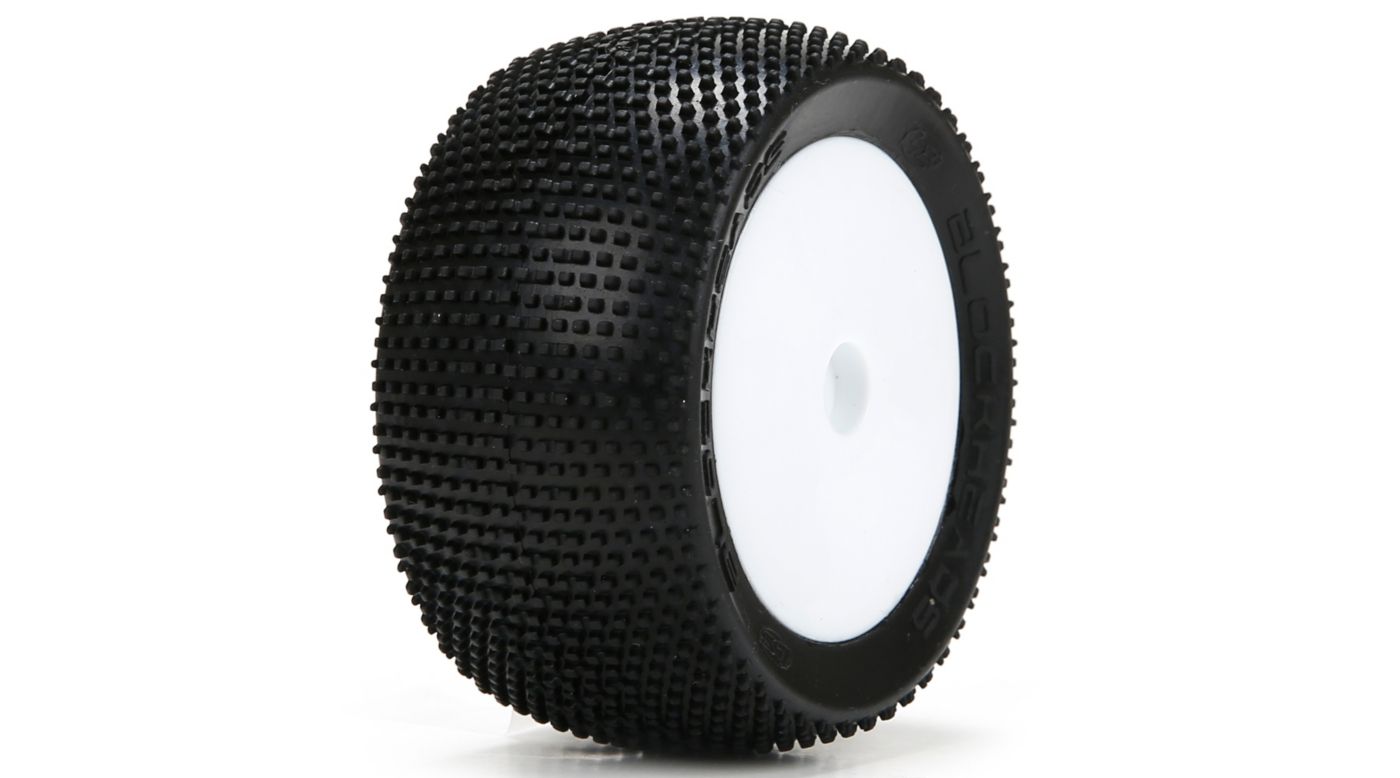 Team Losi LOS41004 - Blockhead Tires, Mounted (Mini 8T)