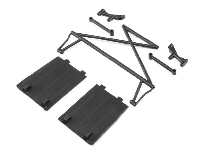 Losi LOS230029 - RR Twr Sup X-Bar Mud Guards (Rock Rey)