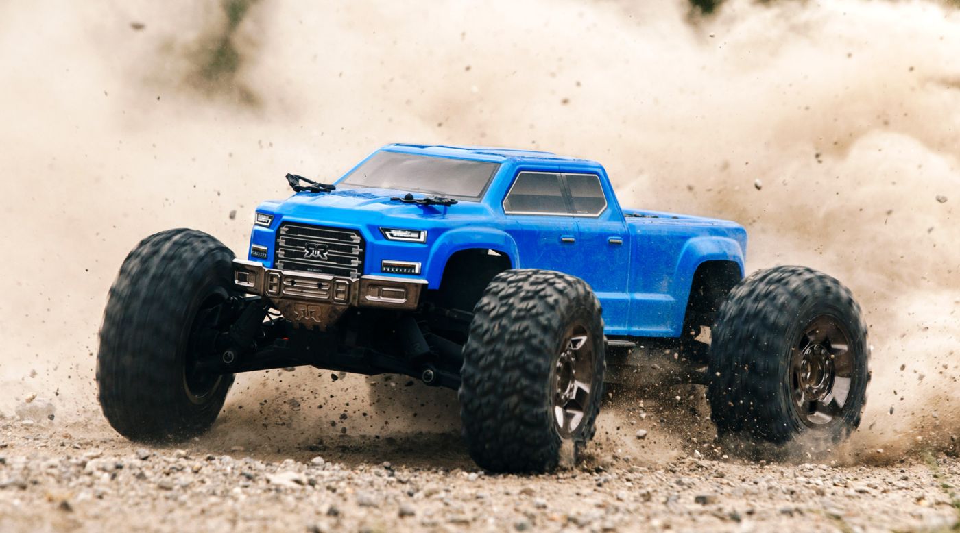 ARRMA 102711 - 1/10 BIG ROCK CREW CAB 4x4 3S BLX Brushless RTR, Blue 