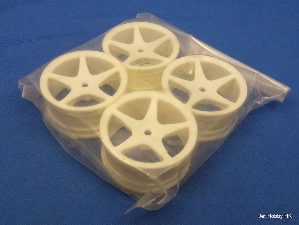 HPI 3695 - 26mm Super Star Wheel, White 1mm Offset