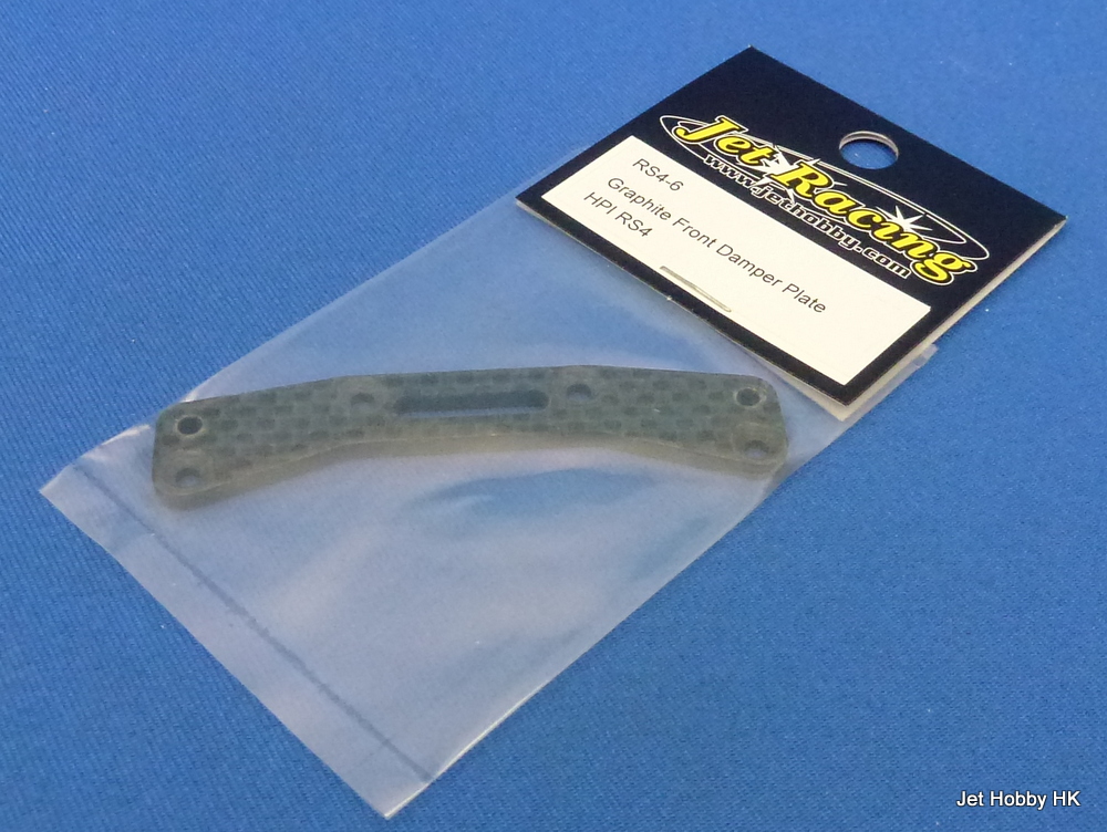 Jet Racing RS4-6 - Graphite Front Damper Plate HPI RS4
