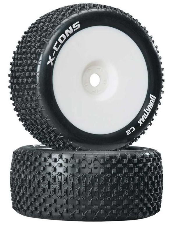Duratrax DTXC3660 - X-Cons 1/8 Mounted C2 Truggy Tires