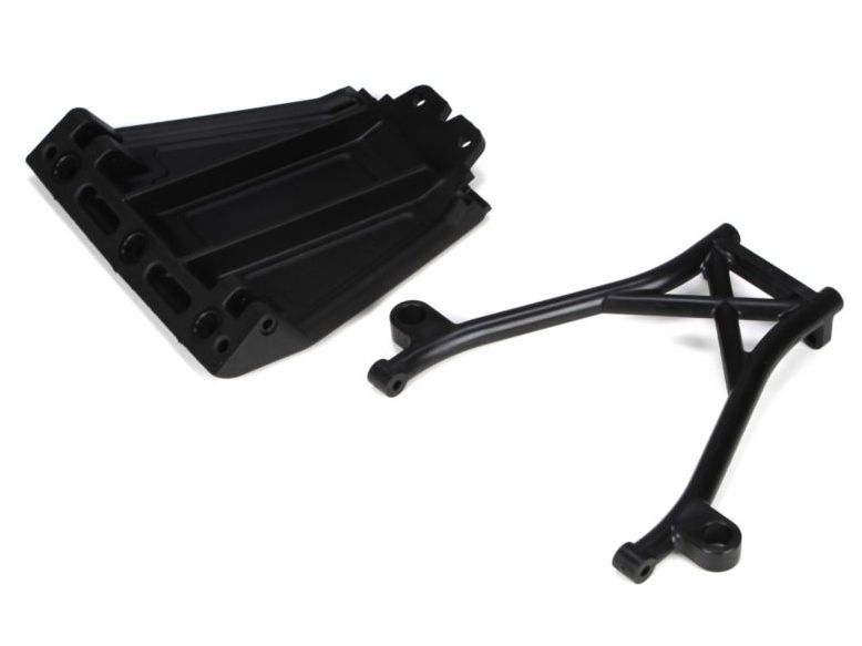 Losi LOSB2574 - Front Skid Plate, Bumper Brace & Spacers (5IVE-T)