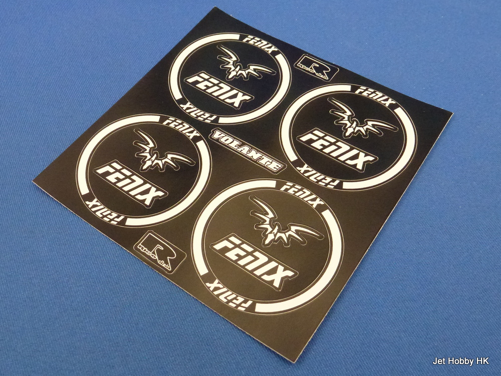 Fenix TS-White - Side Wall Sticker, White for Volante F1 Tires