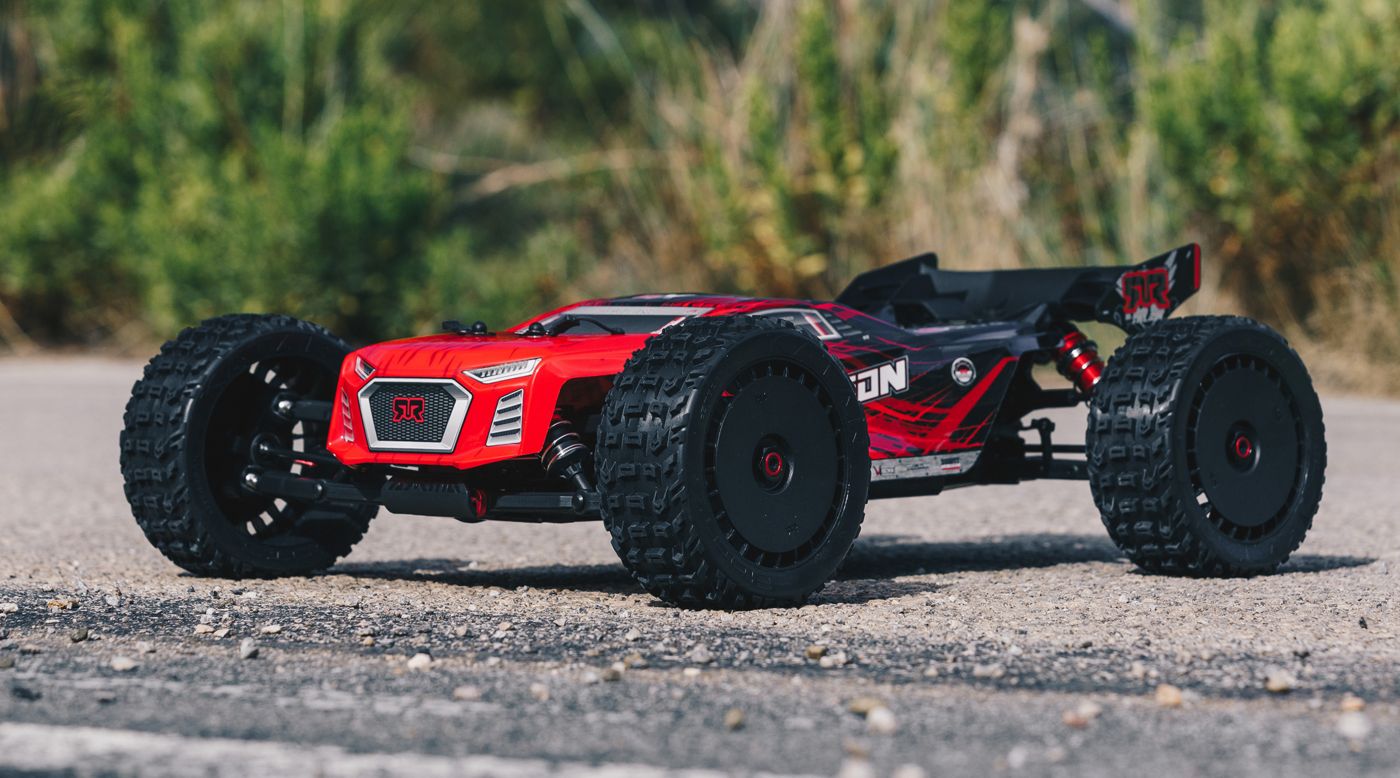 ARRMA 106048 - 1/8 TALION 6S BLX 4WD Brushless Sport Performance Truggy RTR, Red/Black