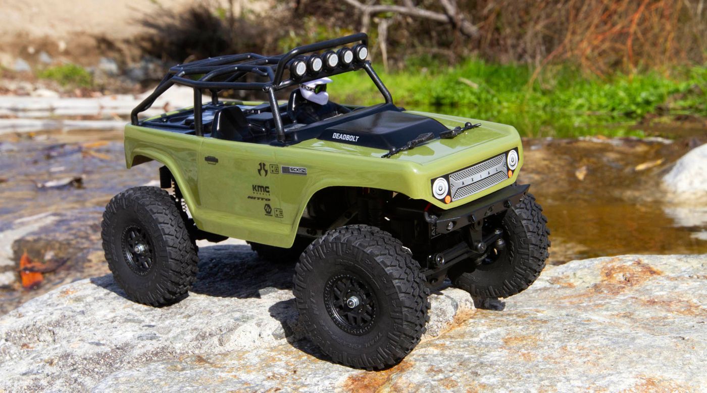 Axial AXI90081T2 - 1/24 SCX24 Deadbolt 4WD Rock Crawler Brushed RTR, Green