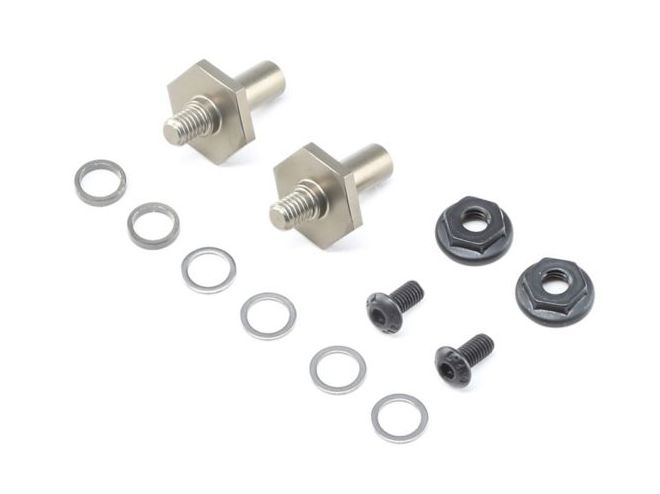 TLR 232070 - Front Axle Set Aluminum 1mm Adj 12mm Hex (22 4.0)
