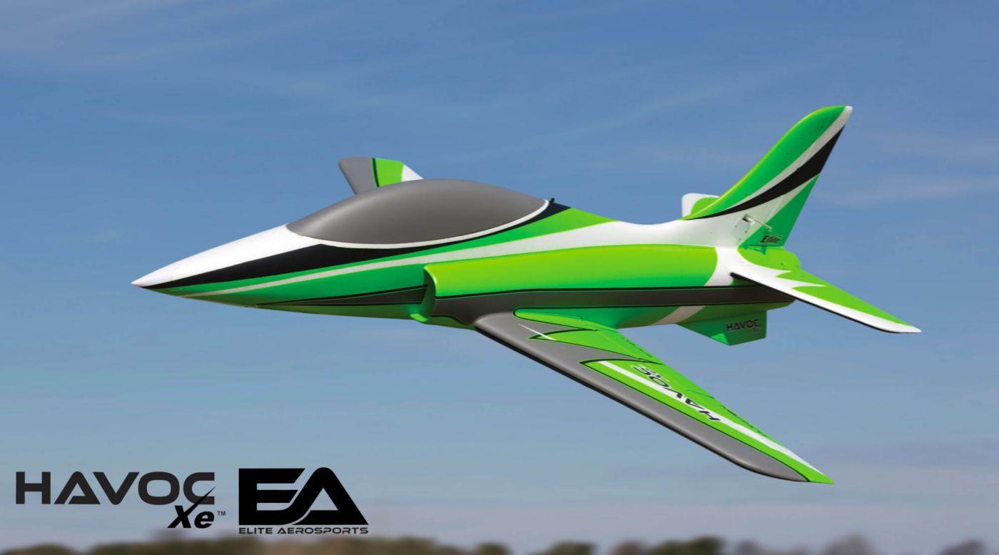 E-flite EFL7550 - HAVOC Xe 80mm EDF Sport Jet BNF Basic with AS3X and SAFE Select