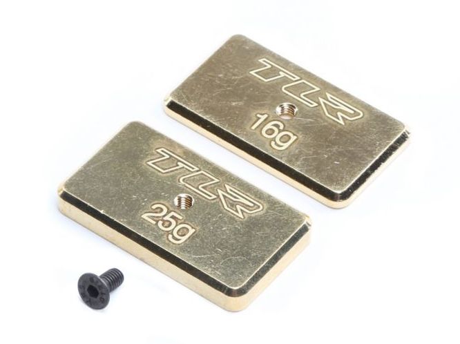 TLR 331041 - Rear Brass Weight Set, 16g & 25g (22 5.0)