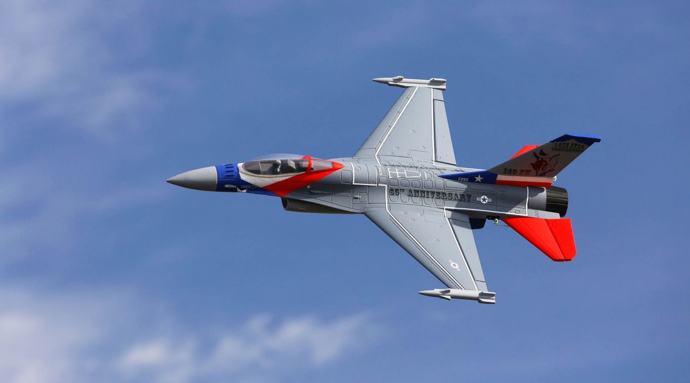 E-flite EFL9850 - F-16 Falcon 64mm EDF BNF Basic with AS3X and SAFE Select