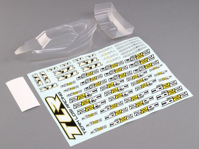 TLR 230013 - Ultra Lightweight Body & Wing, Clear (22 5.0) 