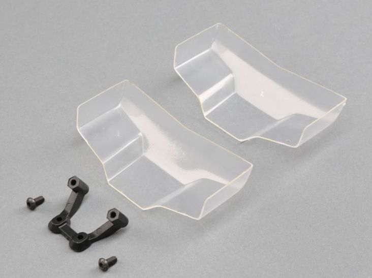 TLR 330010 - Low Front Wing Clear with Mount (22 5.0)