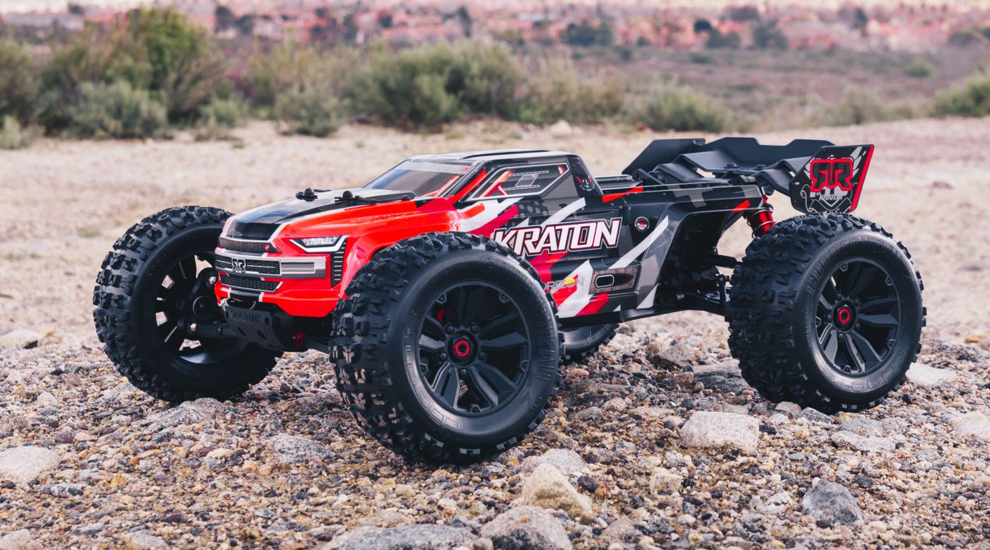 Arrma ARA106040T1 - 1/8 KRATON 6S BLX 4WD Brushless Speed Monster Truck with Spektrum RTR, Red