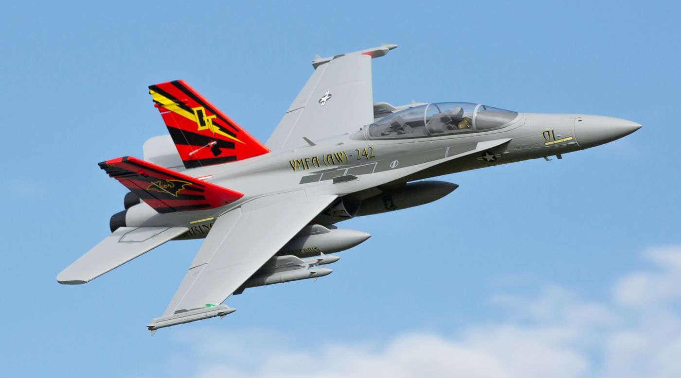 E-flite EFL3950 - F-18 Hornet 80mm EDF BNF Basic with AS3X and SAFE Select