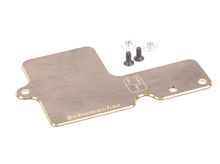 Schumacher U7415 -  Brass ESC Tray (CAT L1)