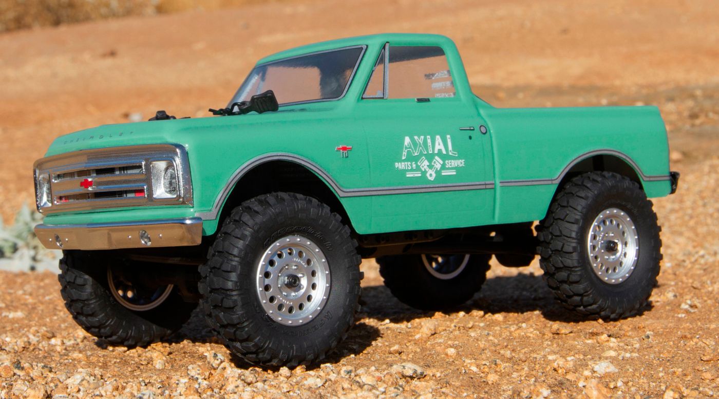 Axial AXI00001T1 - 1/24 SCX24 1967 Chevrolet C10 4WD Truck Brushed RTR, Green 