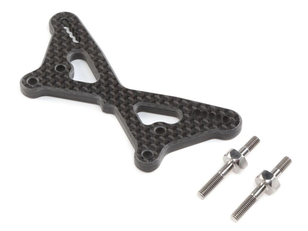 TLR 334054 - Carbon Front Tower with Ti Standoffs (22 5.0)
