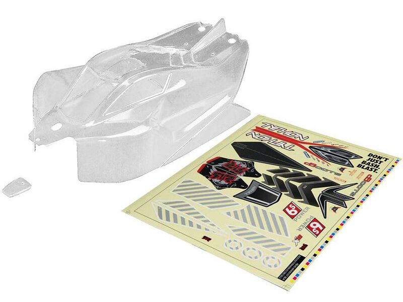 Arrma ARAC3321 - 1/8 Clear Body with Decals (Typhon 6S BLX)
