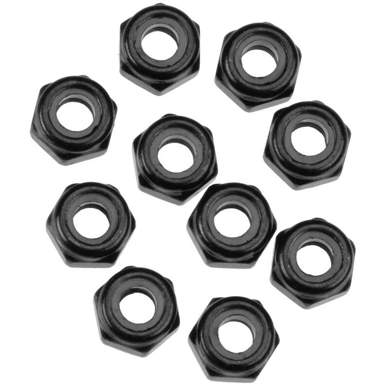 Axial AXIC1053 -  Nylon Locking Hex Nut M3 Black (AXA1053)