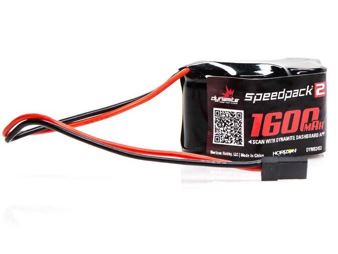 Dynamite DYNB2453 - Speedpack2 6V 1600mAh 5C NiMH, 3+2 Hump Receiver Pack