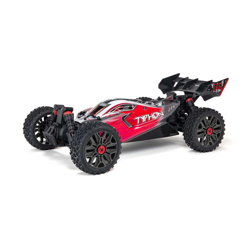 Arrma ARA4306V3 - 1/8 TYPHON 4X4 V3 3S BLX Brushless Buggy RTR, Red